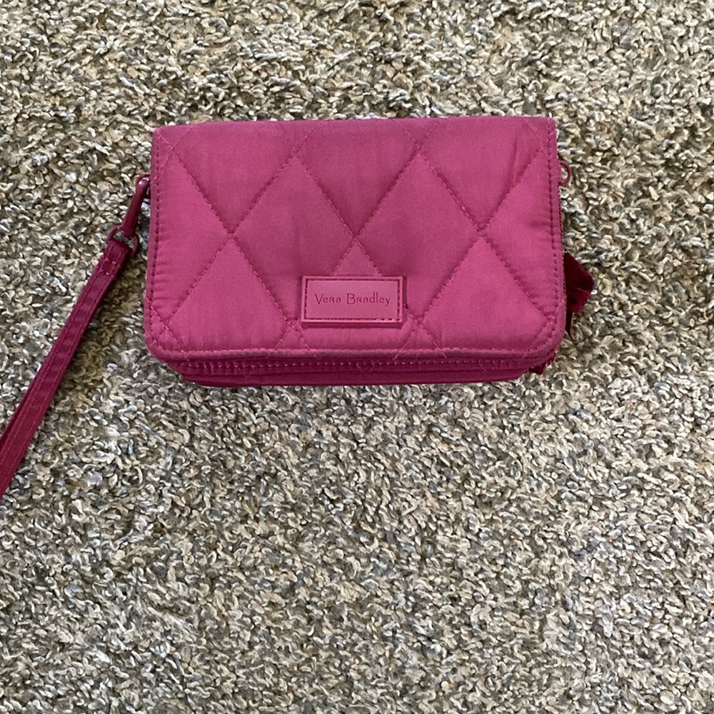 Vera Bradley wristlet purse raspberry color